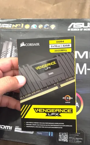 Kit AM4 Ryzen 7 5800xt b550m asus 2x16gb 3600hz