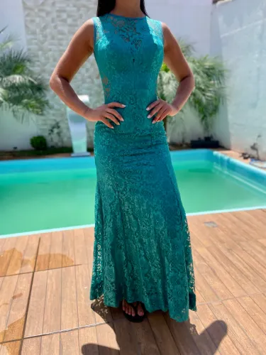 Vestido de festa de renda - luxo