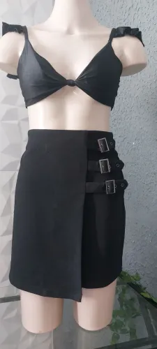 Cropped e saia