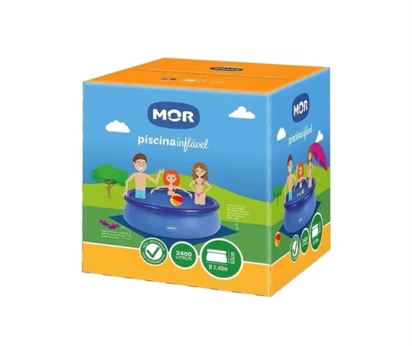 Piscina splash fun 2400 litros + bomba de ar de encher