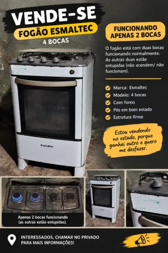 Fogao esmaltec