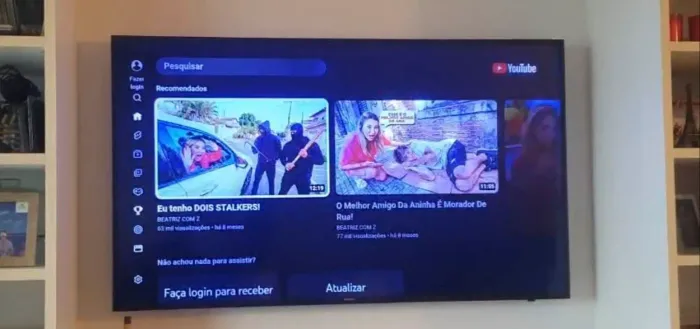 Smart TV Samsung 58" 4K - UN58MU6120G - Funcionando