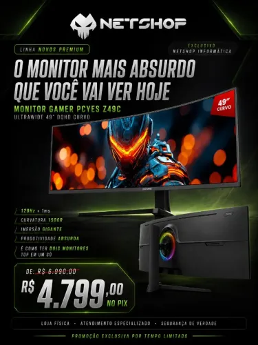 Monitor  49 Ultrawide Curvo - PCYES Z49C