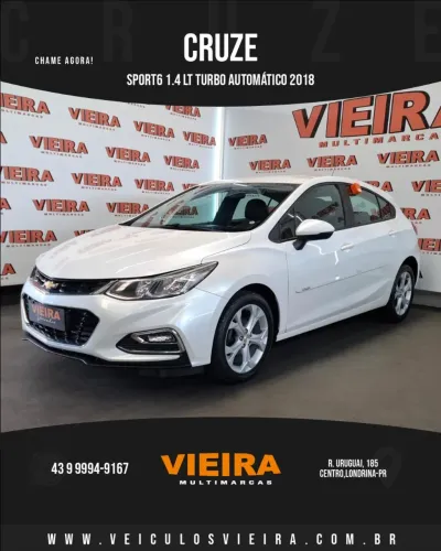 Chevrolet Cruze Sport LT 1.4 16V TB Flex 5P Aut. 2018