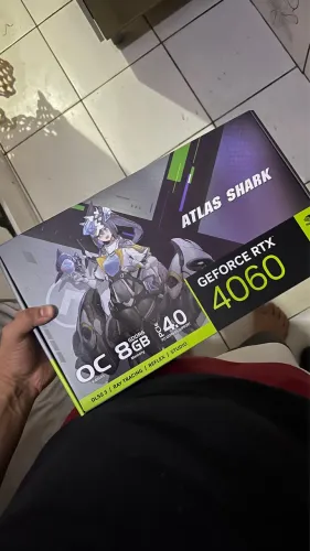 Placa de Video Nvidia RTX 4060 8gb V2 Asus Atlas Shark 3 fans