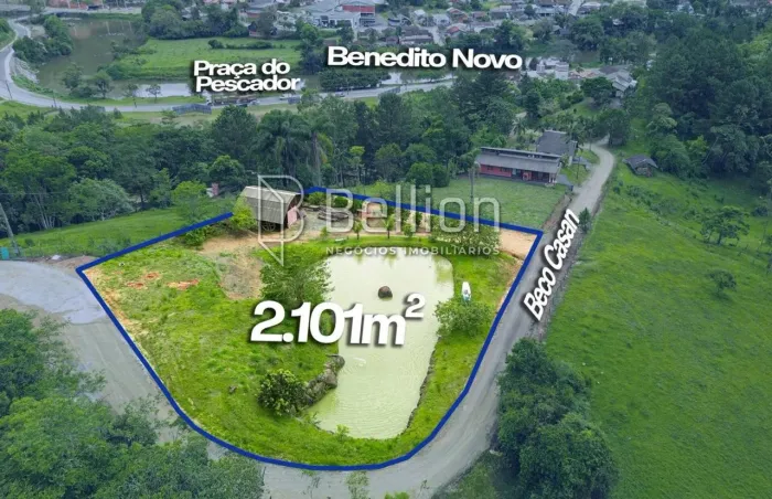 Amplo Terreno em rua sem saída no centro de Benedito Novo