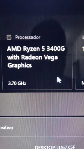 Processador AMD Ryzen 5 3400g With Radeon Vega Graphics 3.70 ghz