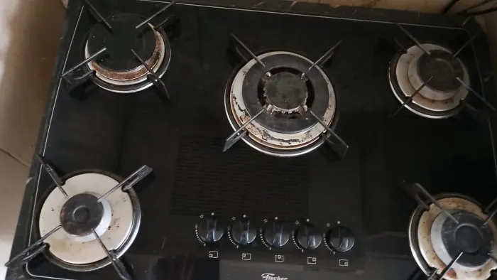 Cooktop Fisher com balcão integrado