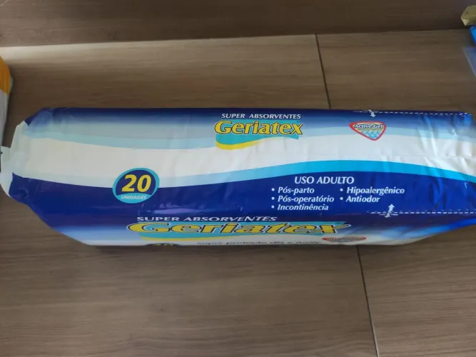 Absorvente geriatex.