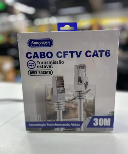 Cabo de Rede 30 metros CAT6 - Entrega Grátis