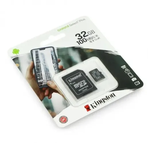 Cartão de Memória 32gb Micro Sd Class 10uhs-i Kingston Canvas Select Plus *ENTREGA GRÁTIS*