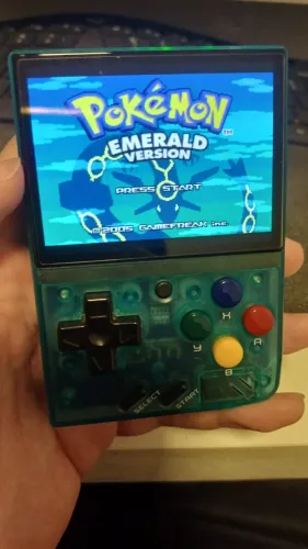 Myioo mini v2 - Azul translucido - Cartão SD 32 gigas cheio de jogos - portatil - game boy