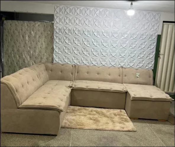 Sofá De Canto 4 Partes Rd Móveis- Novo e embalado