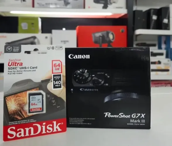 Câmera Cânon Avançada G7X Mark III Nova com Nota Fiscal 