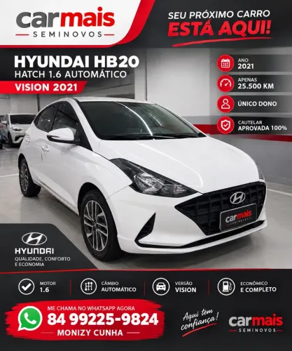 Hyundai HB20 Vision 1.6 Flex 16V AUT 2021