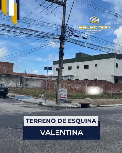 Excelente terreno de esquina no Valentina