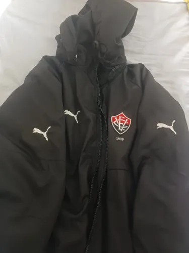 Jaqueta Puma Do Vitória Preta Com Capuz Original