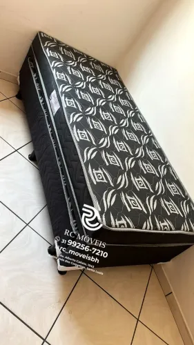 Cama box solteiro Bibox 88x1.88 com Auxiliar D33 Direto da Fábrica
