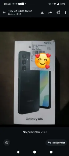 Vendo celular na caixa