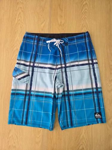 boardshort quicksilver xadrez azul 42