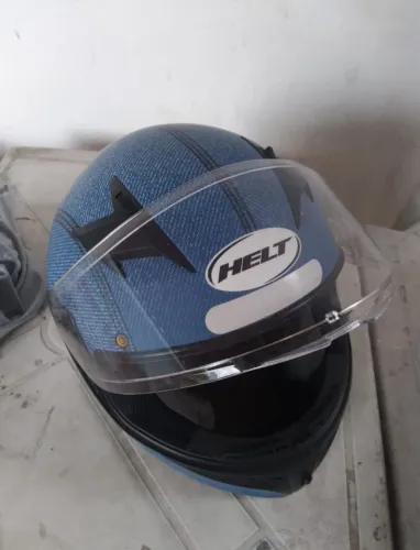 Capacete Helt Polar Jeans (número 58). Novo!