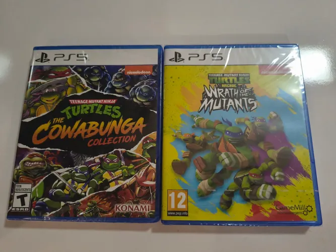 Lote 2 Jogos TEENAGE MUTANT NINJA Tartarugas Ninjas PS5 Lacrados