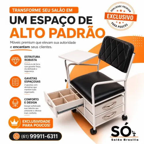 Ciranda Grande de Ferro Premium. Eleve o nível do seu salão!