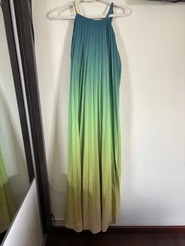 Vestido plissado EspaçoLZ