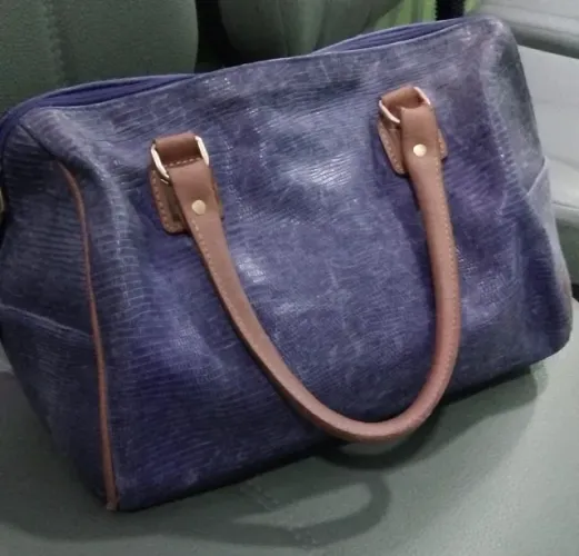 Bolsa Couro legitimo da marca Corello - estilo bau Speedy - Leia a descrição