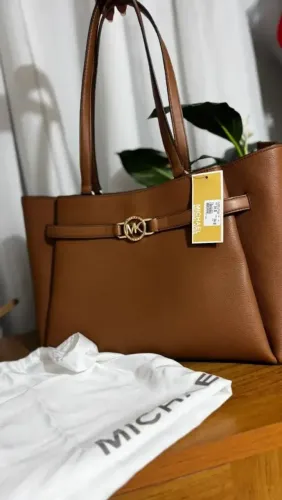 Bolsa Michael Kors Original Marrom Caramelo + Tag + Dust Bag