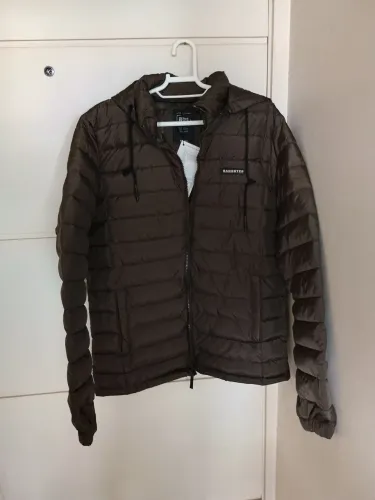 Jaqueta puffer gangster nova e original cor marrom