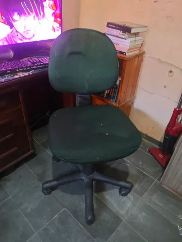 Cadeira de Escritório Giratória Secretária - Verde
