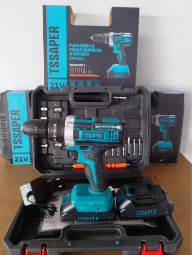 FURADEIRA PARAFUSADEIRA 3 EM 1 A BATERIA 
