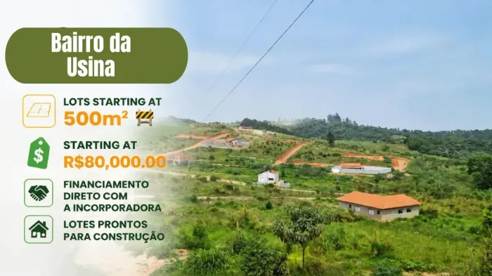 Construa com espaço e tranquilidade em Atibaia!