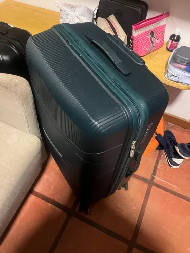 Mala grande verde escuro em polipropileno 32kg