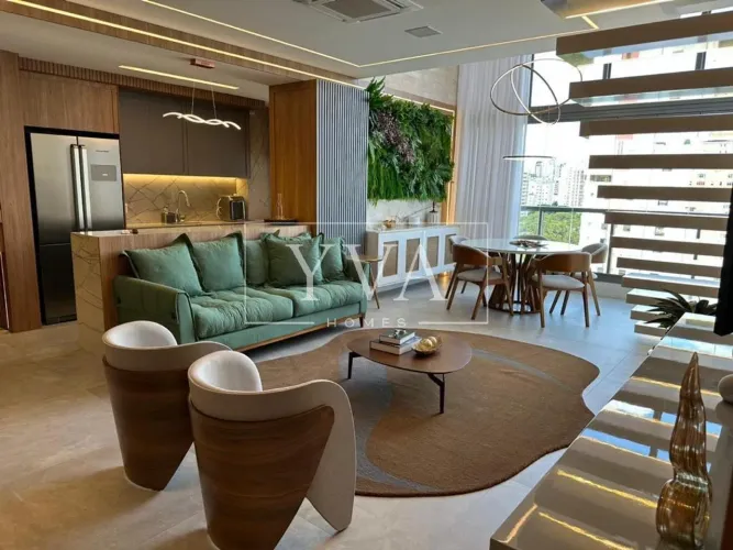 Vila Clementino I Apartamento mobiliado e decorado I 2 suites e living com pé direito dupl