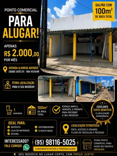 PONTO COMERCIAL PARA ALUGAR - CIDADE SATÉLITE