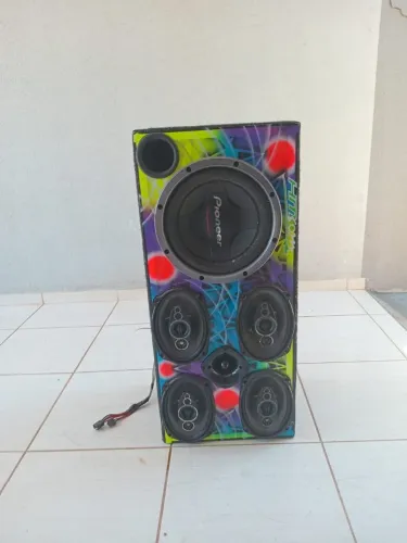 Caixa de som automotivo com modulo