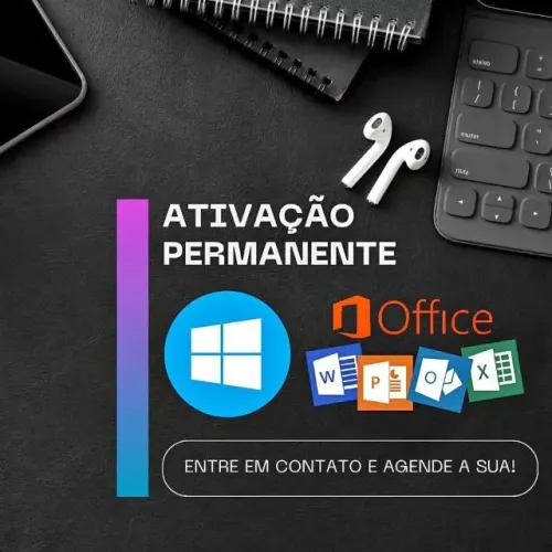 Licença Pacote office Microsoft office 365 Word Excel Anual ou permanente Atendo 24h BR.