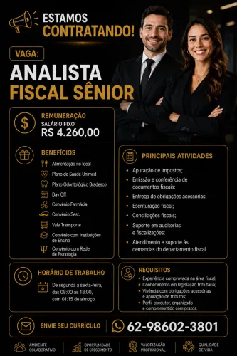 Vaga: ANALISTA FISCAL