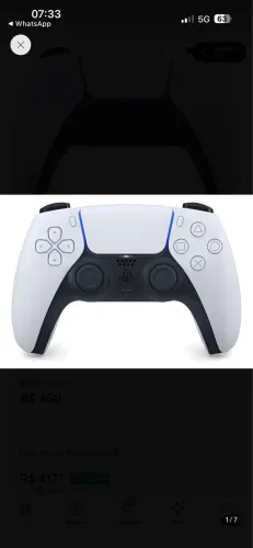 Controle ps5 e suporte duplo