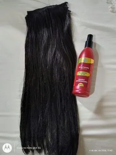 MEGA HAIR COM FIBRA VEGETAL PRETO 45 CM - GRATIS SPRAY