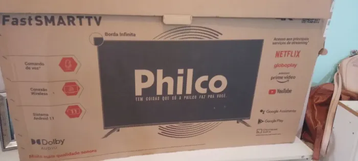 tv smart 50" tela quebrada mais funcionando tudo
