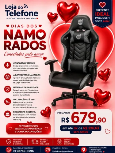 Cadeira Game Dazz
