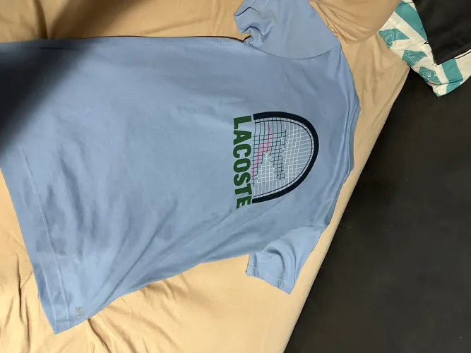 Camiseta Lacoste Sport Dry Fit Azul Nova 