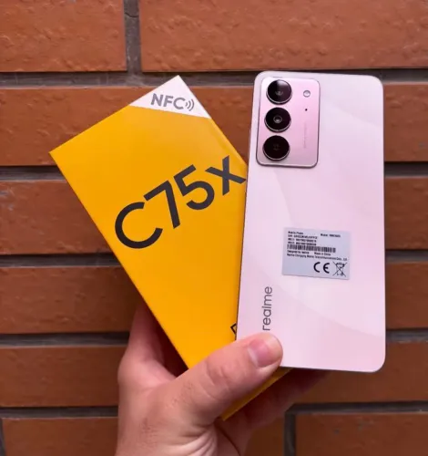 Realme C75X - 256/8 - Rosa - Pink - Versão GLOBAL - Novo Lacrado + entrega grátis