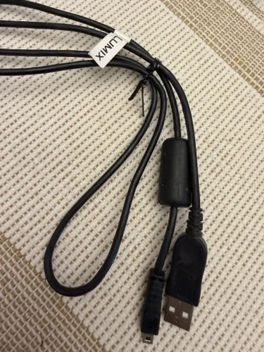 cabo USB de dados e carregamento para câmeras digitais Panasonic Lumix