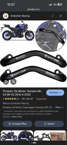 Protetor de motor mt 03 2015 a 2026