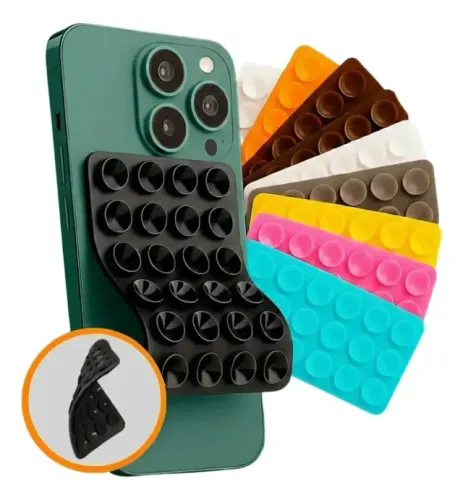 Suporte de Ventosa Silicone para Celular iPhone e Android - Várias Cores