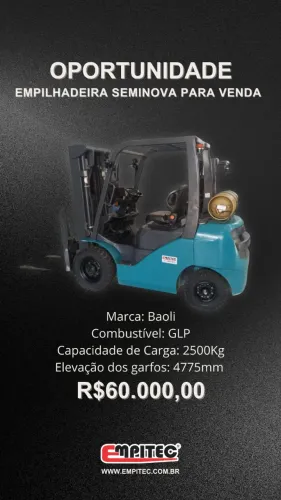 EMPILHADEIRA GLP 2500KG